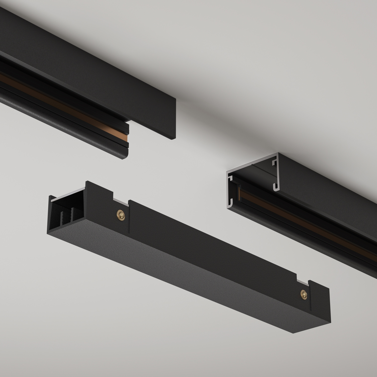 Maytoni Technical Коннектор питания прямой Basity, черный TRA172IPC-1B