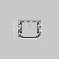 Maytoni Led Strip Профиль ALM005S-2M