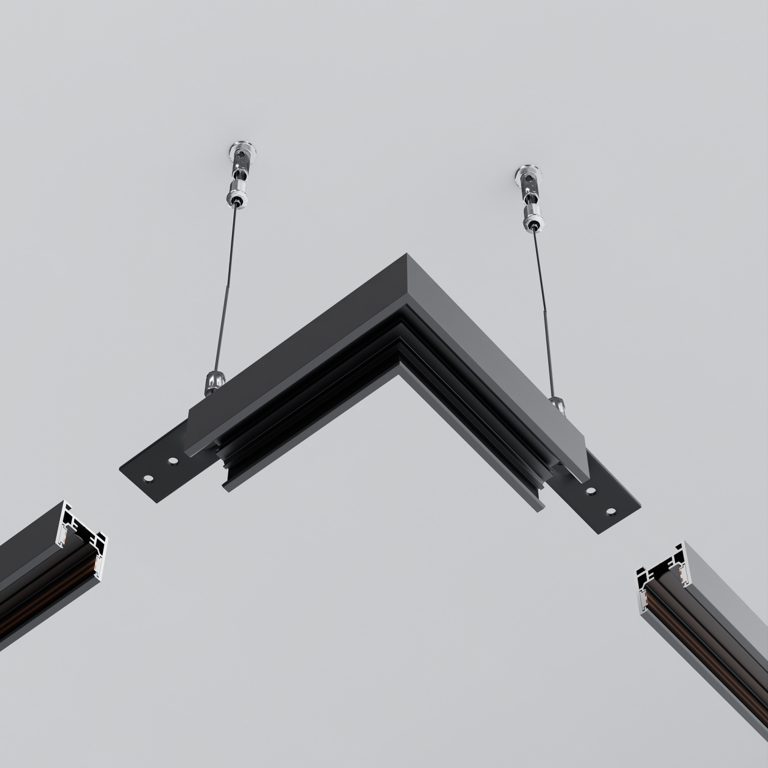 Maytoni Technical Коннектор угловой Exility накладной низкопрофильный TRAM034CL-41B