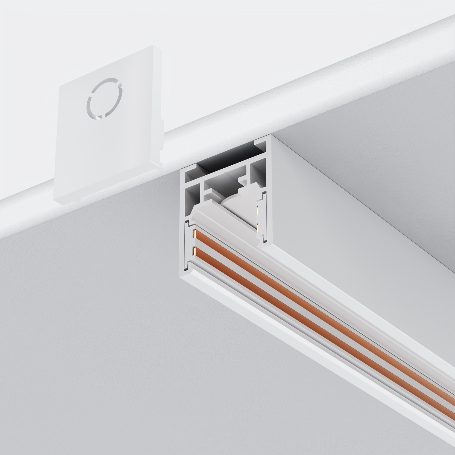 Maytoni Technical Заглушки для накладного низкопрофильного шинопровода Exility 2шт. TRAM034EC-41W