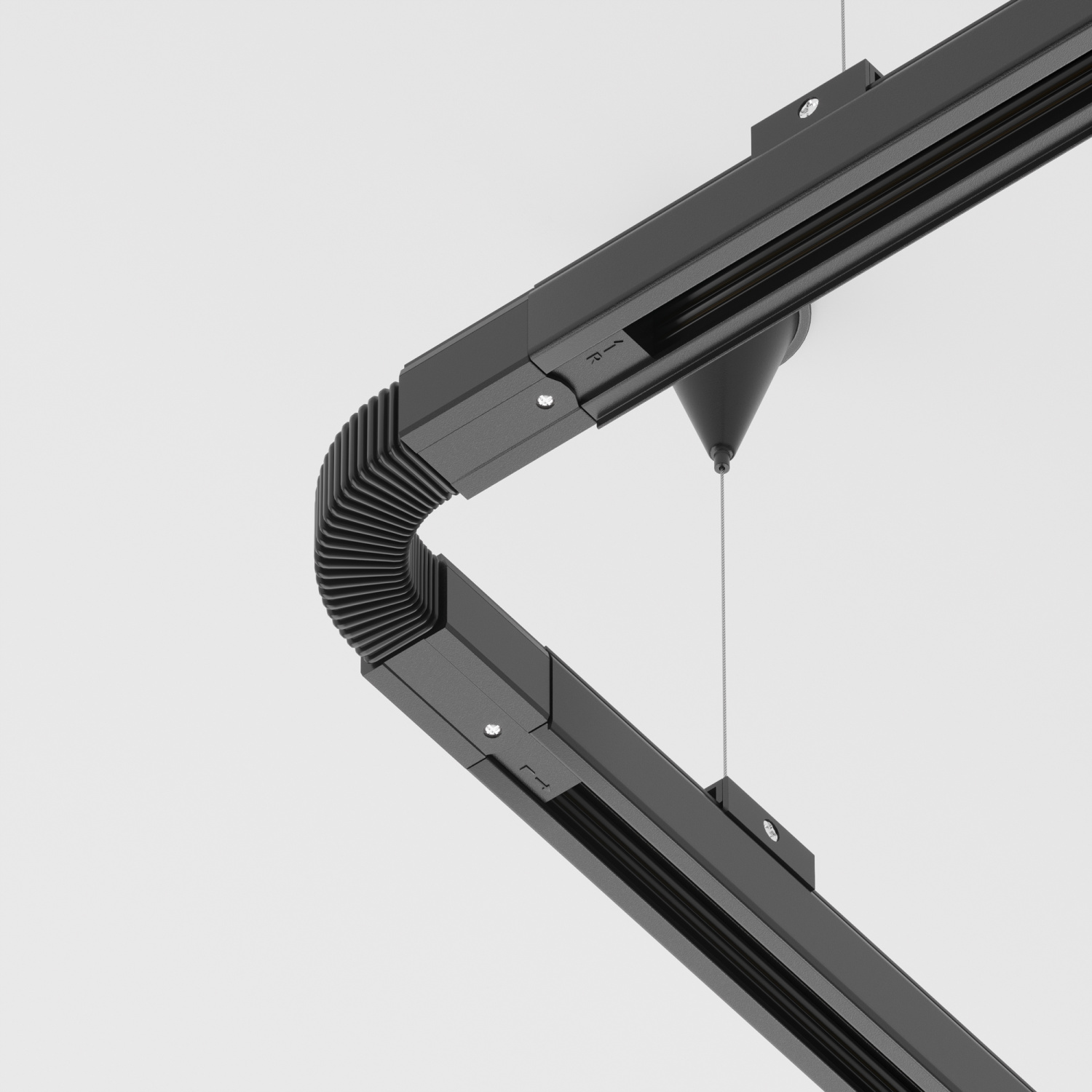 Maytoni Technical Коннектор гибкий Trinity черный TRA005CF-31B