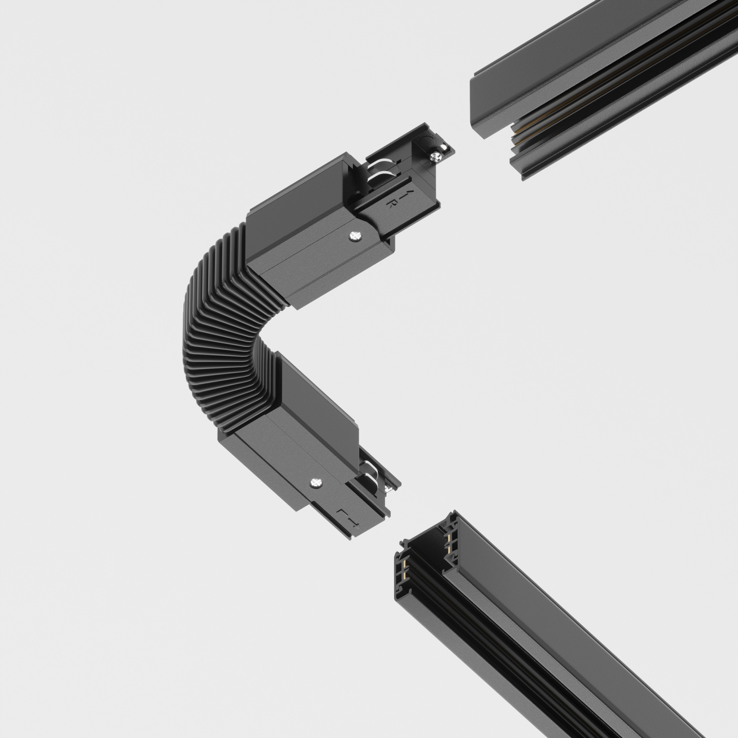 Maytoni Technical Коннектор гибкий Trinity черный TRA005CF-31B