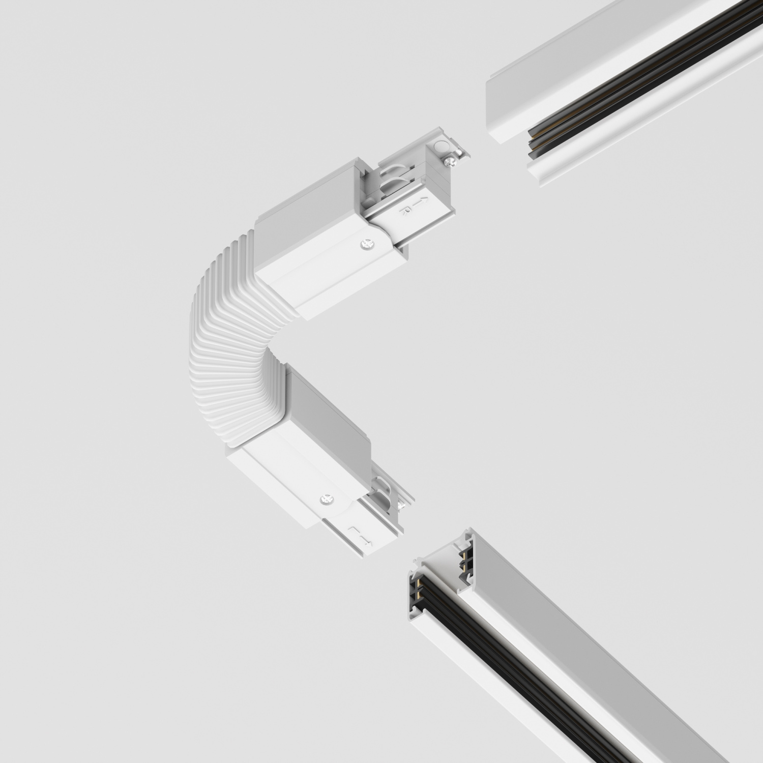 Maytoni Technical Коннектор гибкий Trinity белый TRA005CF-31W