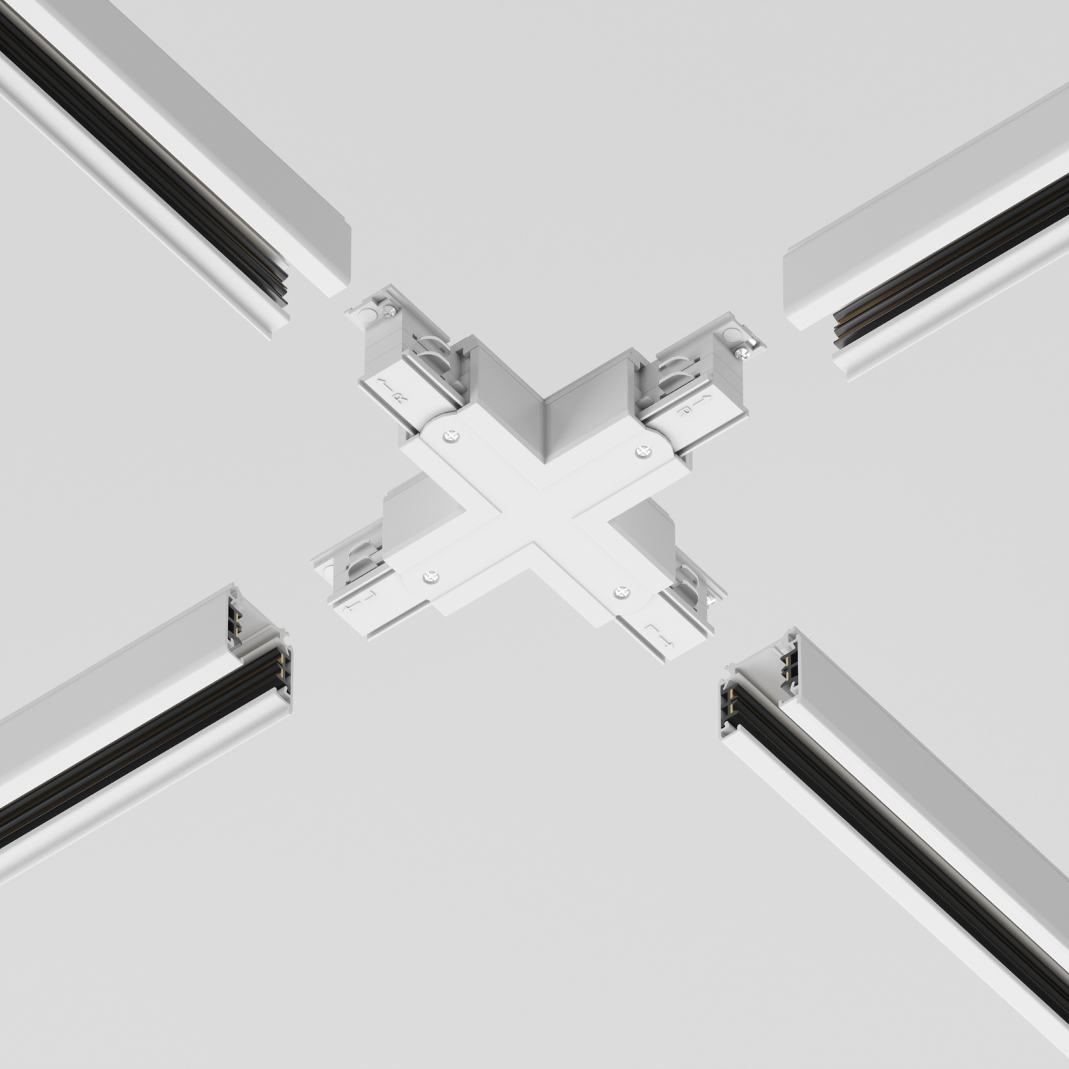 Maytoni Technical Коннектор Х-образный Trinity белый TRA005CX-31W