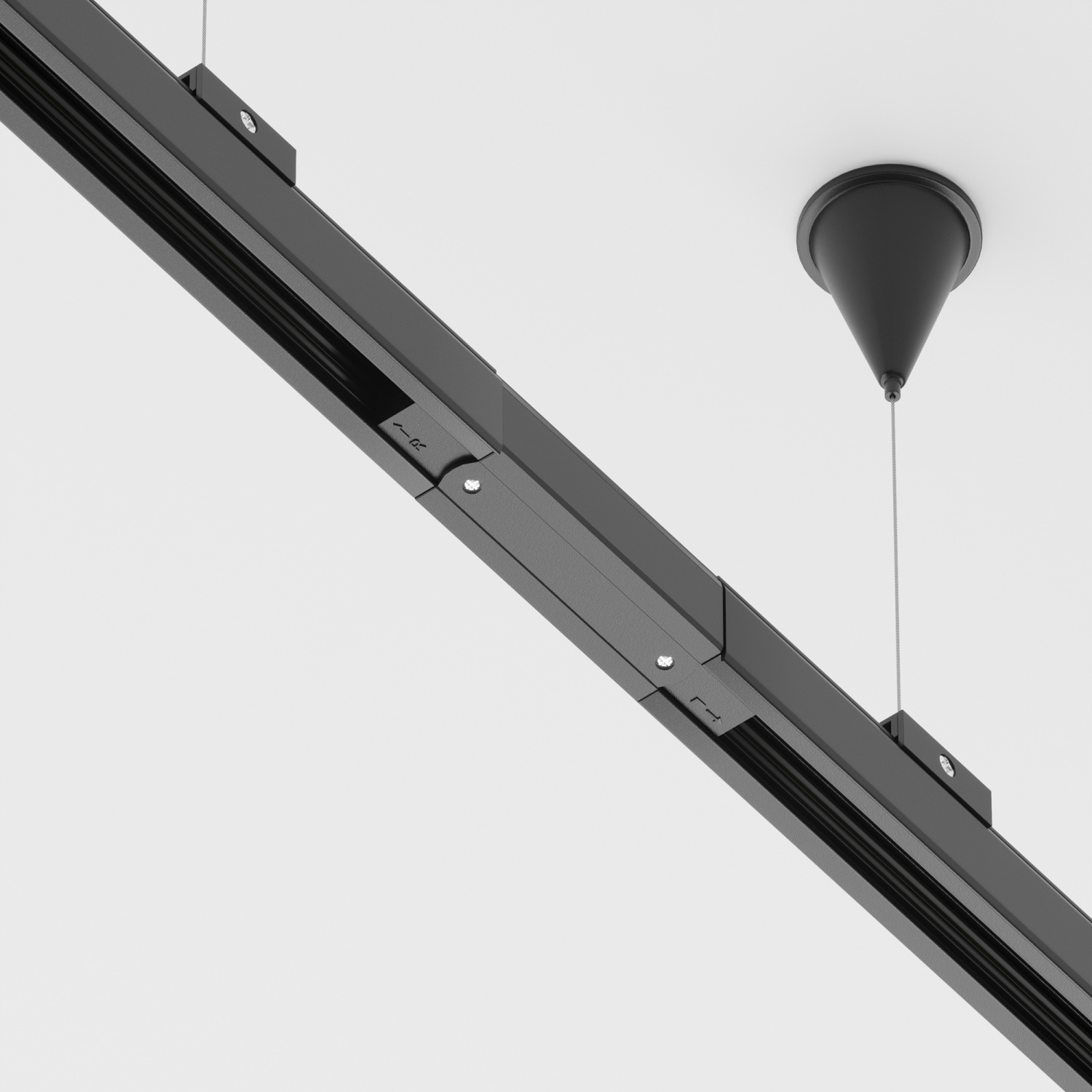 Maytoni Technical Коннектор прямой Trinity черный TRA005C-31B