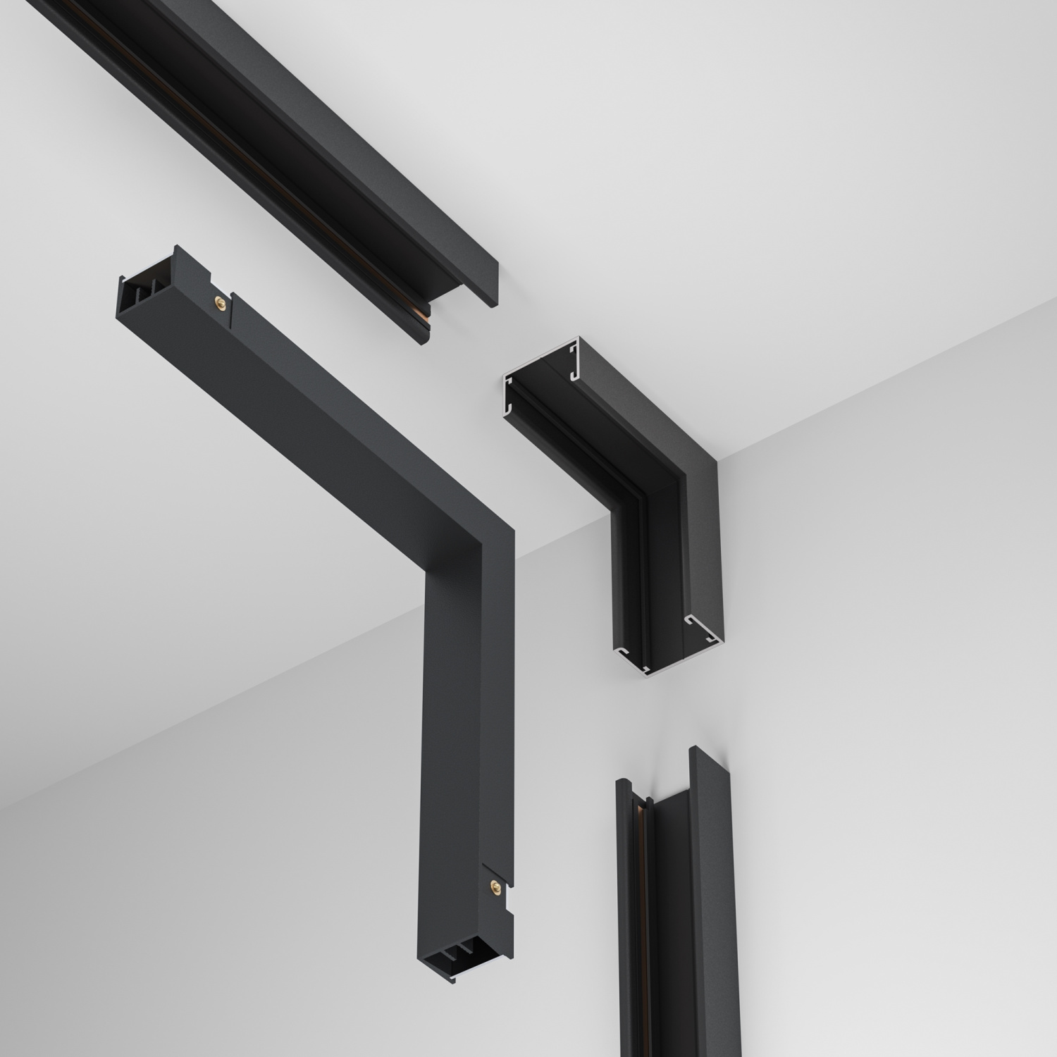 Maytoni Technical Коннектор угловой внутренний, накладной Basity, черный TRA172ICL-11B