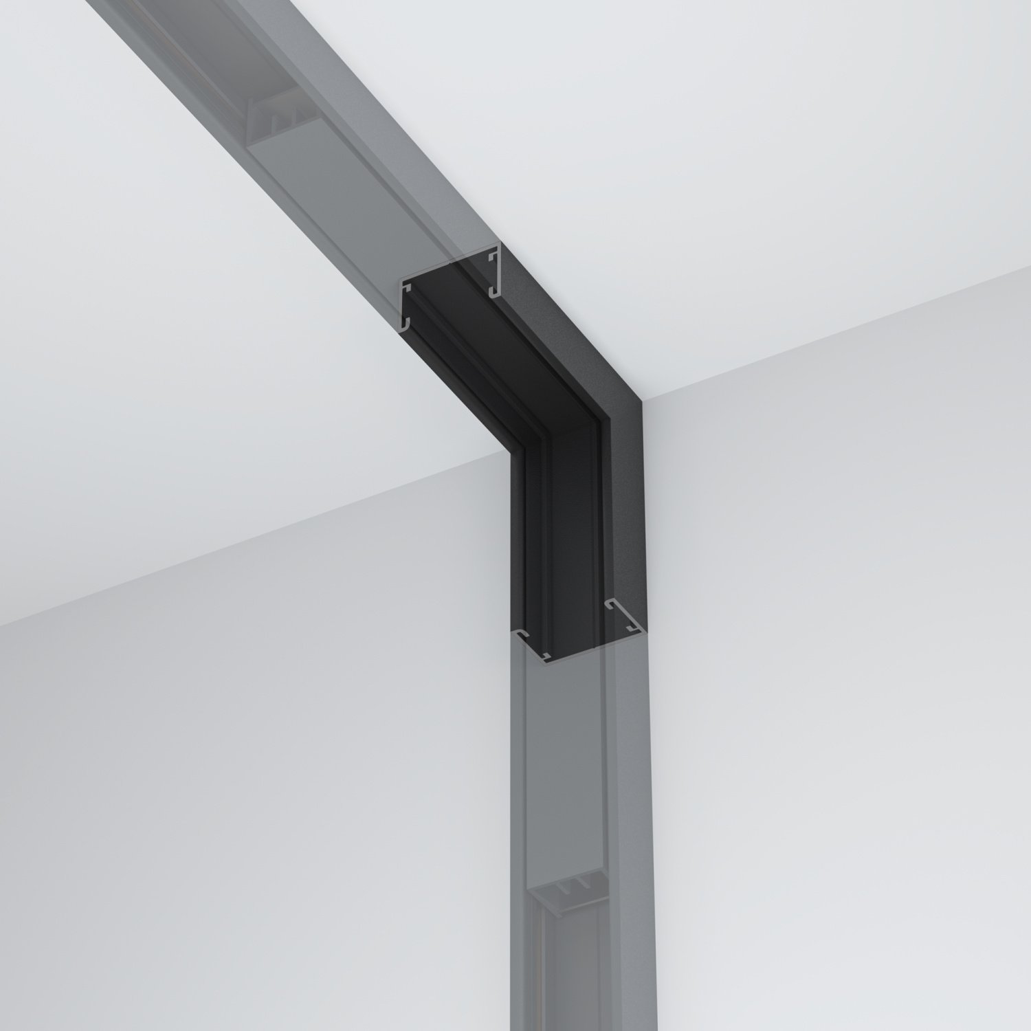 Maytoni Technical Коннектор угловой внутренний, накладной Basity, черный TRA172ICL-11B