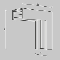 Maytoni Technical Коннектор угловой внутренний, накладной Basity, черный TRA172ICL-11B