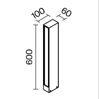 Maytoni Outdoor Hof Ландшафтный светильник цвет: графит O422FL-L12GF