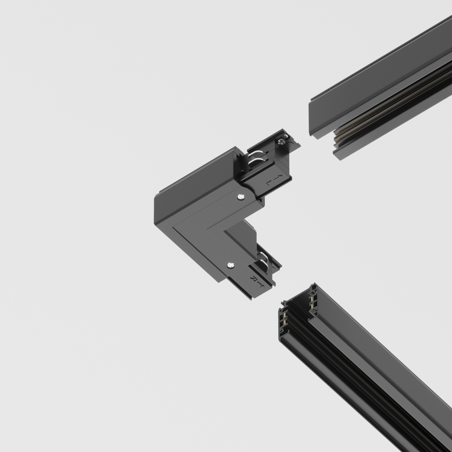 Maytoni Technical Коннектор угловой внешний Trinity черный TRA005CL-31B-L