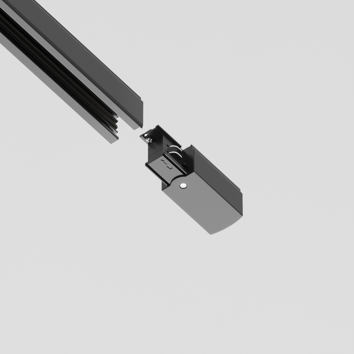 Maytoni Technical Ввод питания левый Trinity черный TRA005B-31B-L