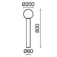 Maytoni Outdoor Bold Ландшафтный светильник цвет: черный O598FL-01B