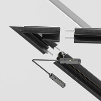 Maytoni Technical Угол-соединитель 45° Gravity встраиваемый черный TRA010CLS-42B