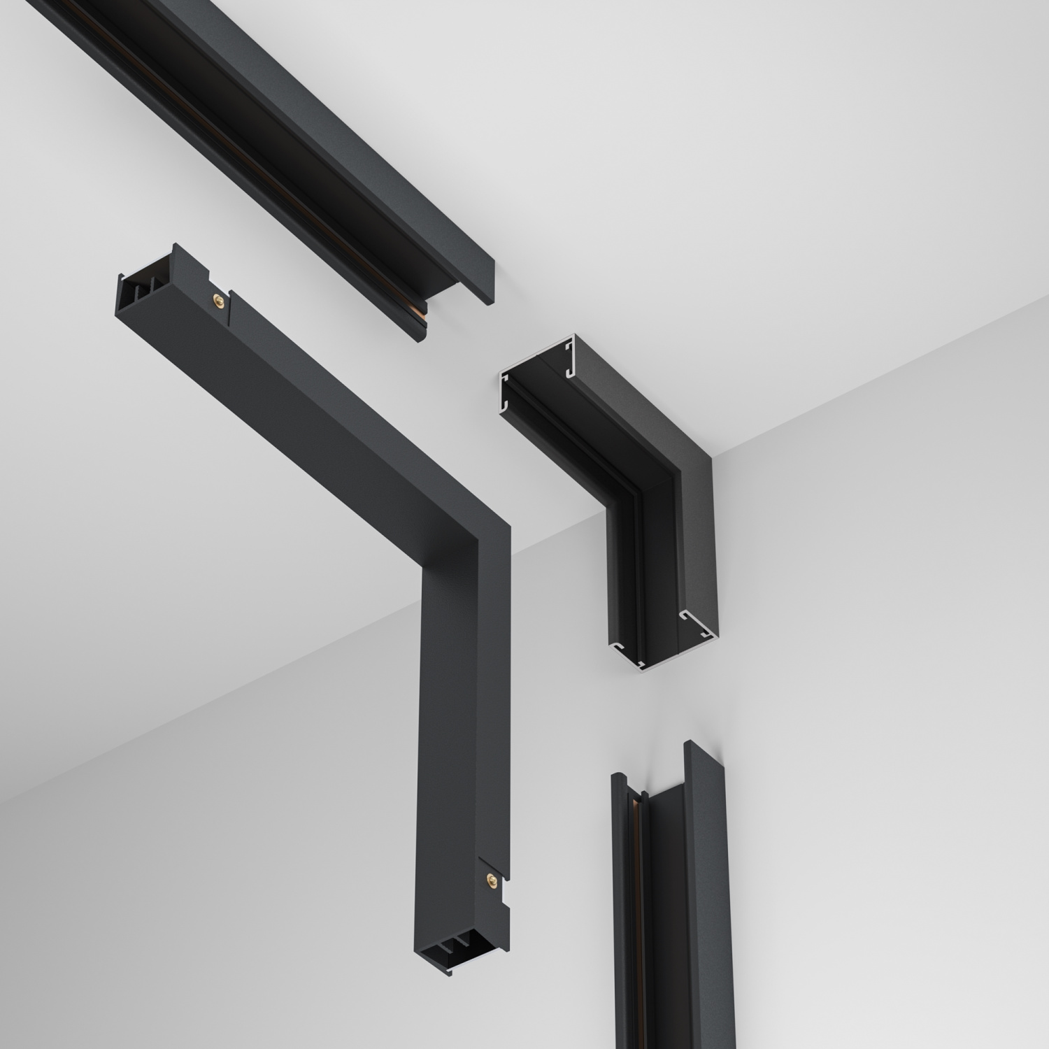 Maytoni Technical Коннектор питания угловой внутренний Basity, черный TRA172ICPC-1B