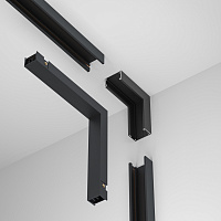 Maytoni Technical Коннектор питания угловой внутренний Basity, черный TRA172ICPC-1B