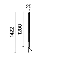 Maytoni Outdoor Pole Ландшафтный светильник цвет: графит O440FL-L18GF3K