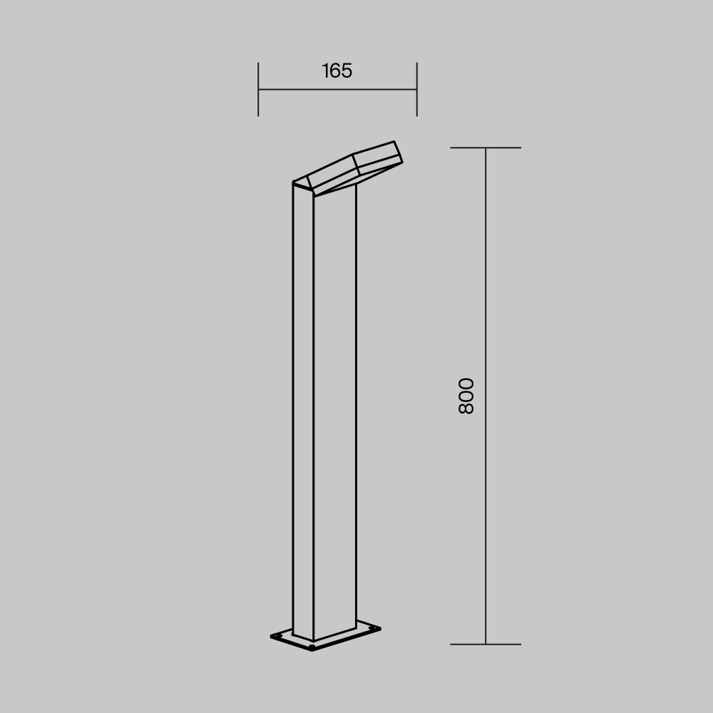 Maytoni Outdoor Paso Ландшафтный светильник цвет: черный O595FL-L12B3K