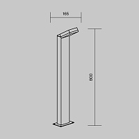 Maytoni Outdoor Paso Ландшафтный светильник цвет: черный O595FL-L12B3K