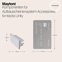 Maytoni Technical Заглушка торцевая 1шт Unity накладной белый TRA001EC-11W