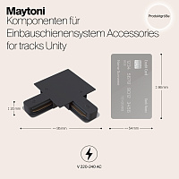 Maytoni Technical Коннектор L-образный Unity встраиваемый черный TRA002CL-11B