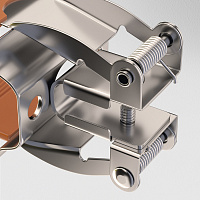 Maytoni Technical Держатель пружинный Unity встраиваемый, серебро TRA002HR-11B