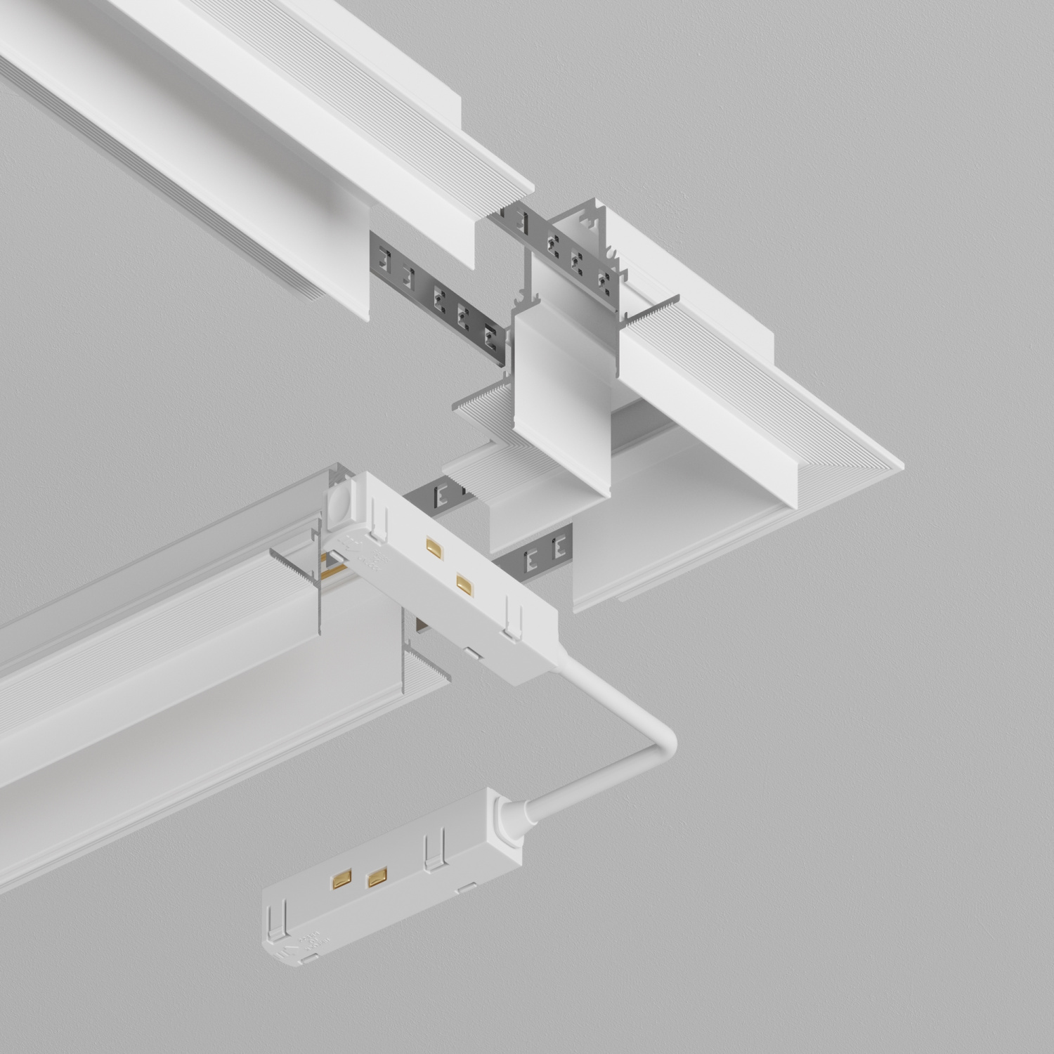 Maytoni Technical Угловой коннектор S35 встраиваемый белый TRA004CL-22W