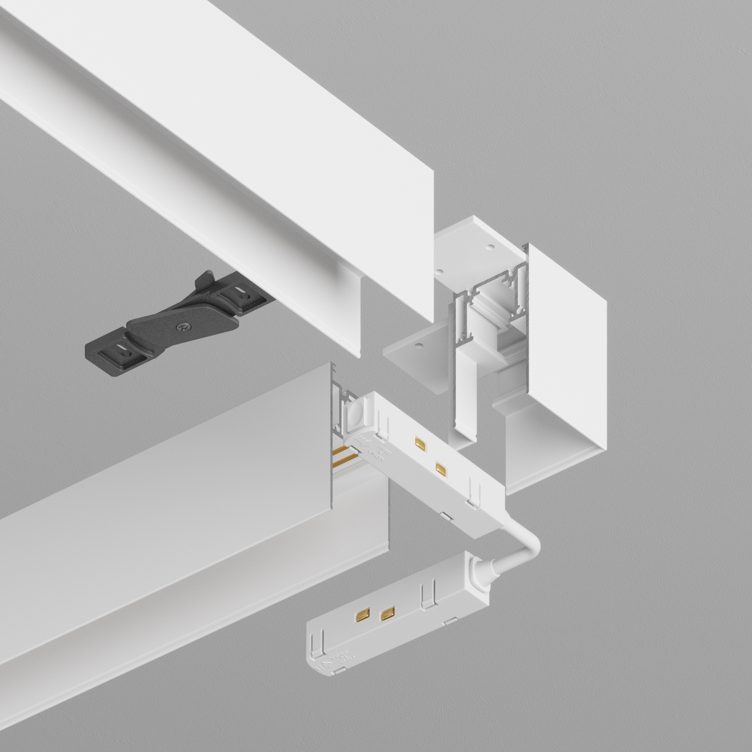 Maytoni Technical Угловой коннектор S35 накладной белый TRA004CL-21W