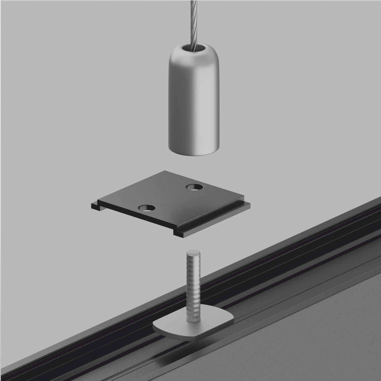 Maytoni Technical Крепление для троса S35 черное 1 шт. TRA004HP-21B