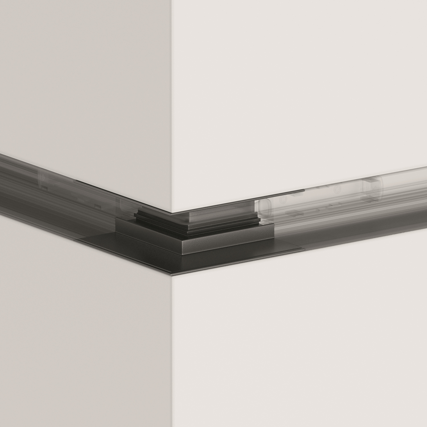 Maytoni Technical Угловой коннектор внешний S35 встраиваемый черный TRA004OCL-22B