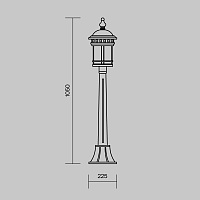 Maytoni Outdoor Salamanca Ландшафтный светильник цвет: коричневый O031FL-01BR