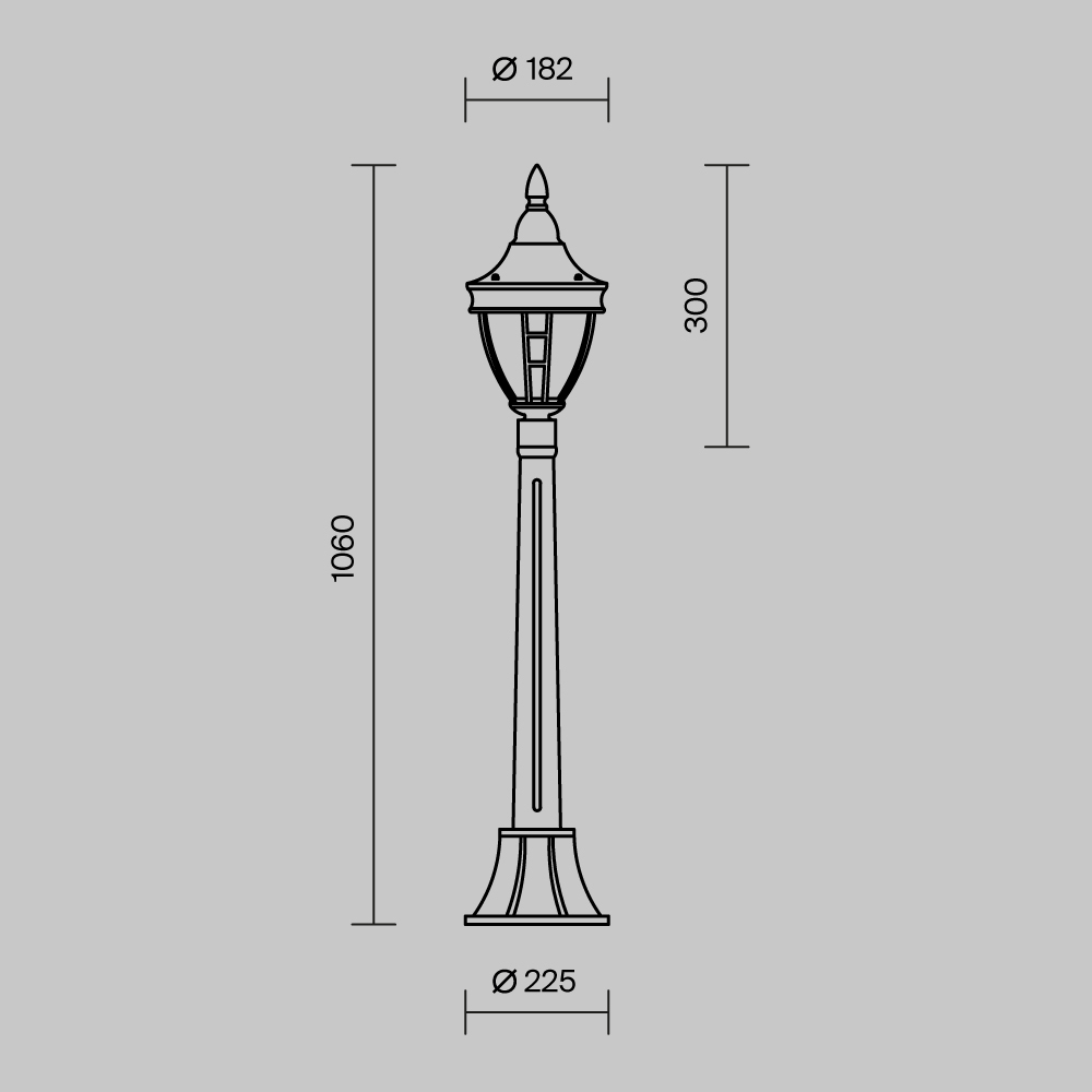 Maytoni Outdoor Rivoli Ландшафтный светильник цвет: черный O026FL-01B