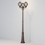 Maytoni Outdoor Via Садово-парковый светильник цвет: золото антик O023FL-03G