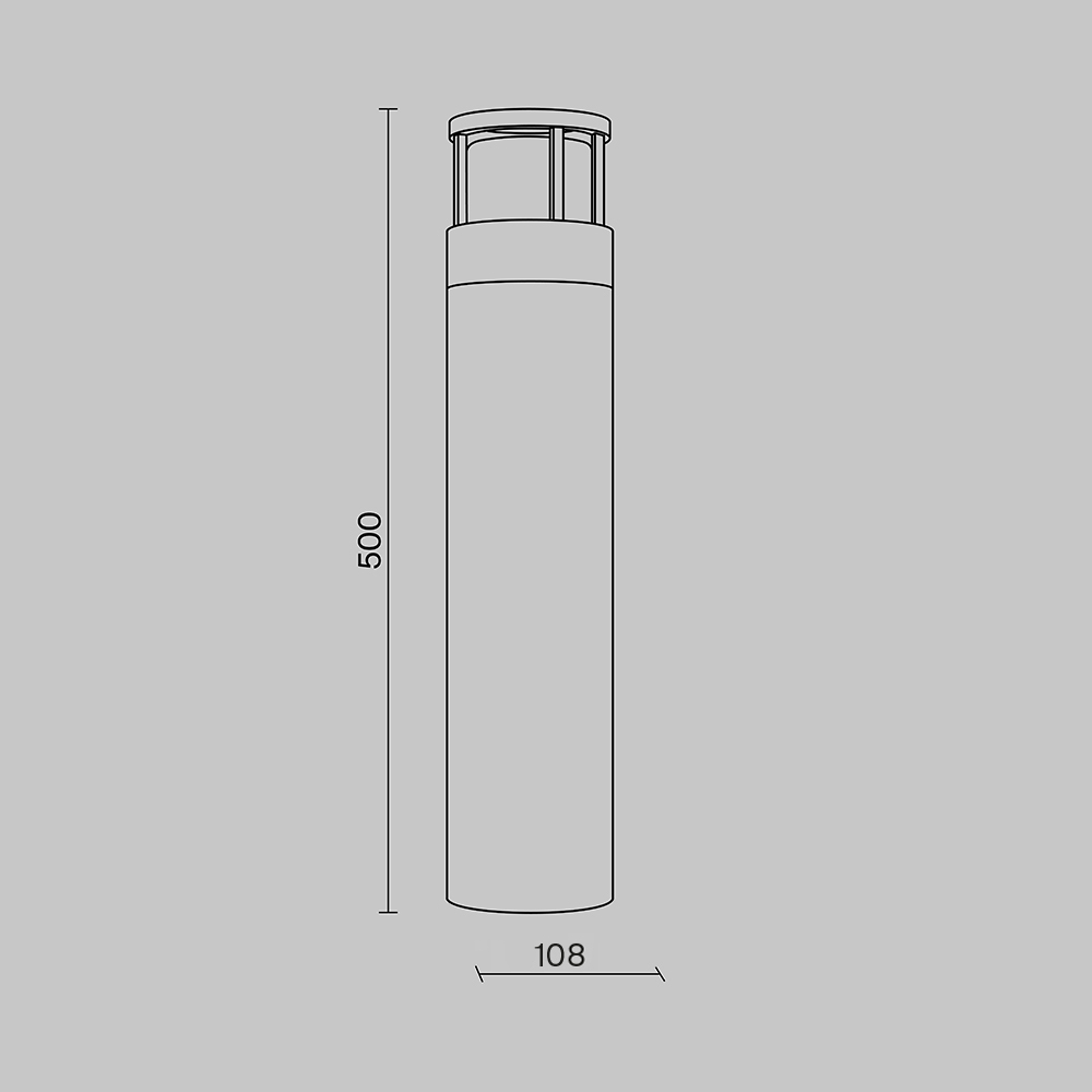 Maytoni Outdoor Wolseley Road Ландшафтный светильник цвет: черный O011FL-L6B