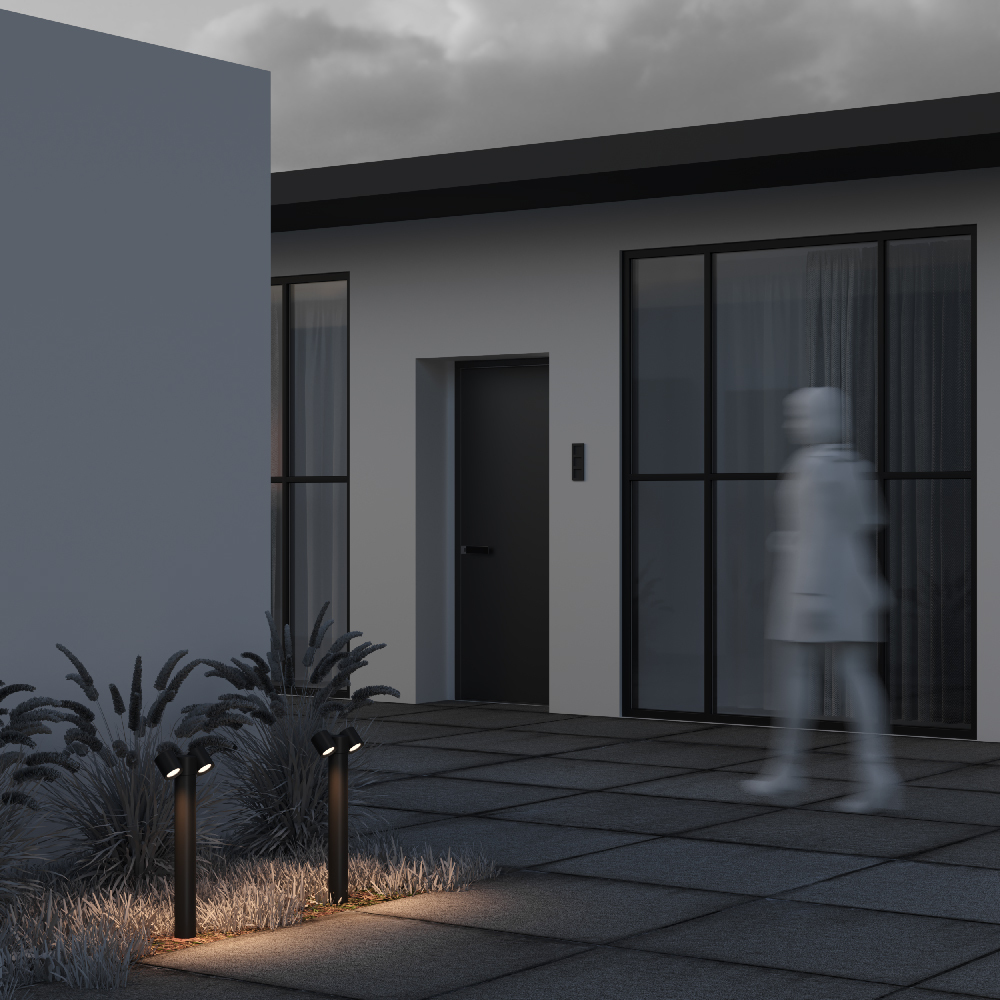 Maytoni Outdoor Wall Street Ландшафтный светильник цвет: черный O010FL-02B