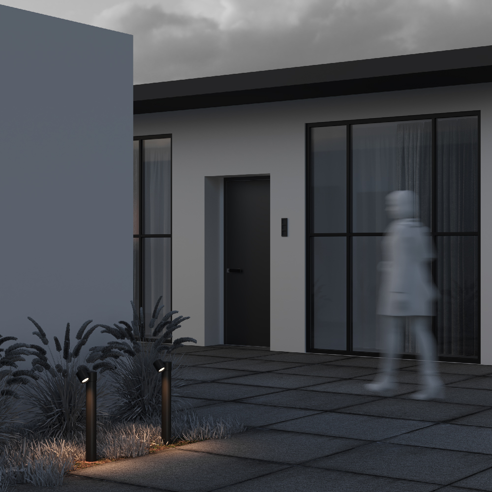 Maytoni Outdoor Wall Street Ландшафтный светильник цвет: черный O010FL-01B