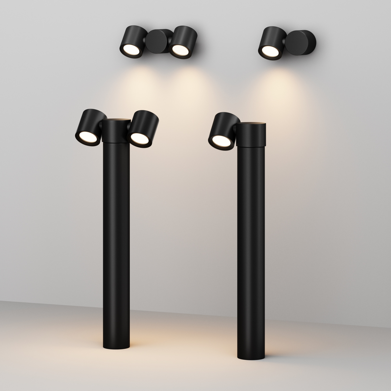 Maytoni Outdoor Wall Street Ландшафтный светильник цвет: черный O010FL-01B