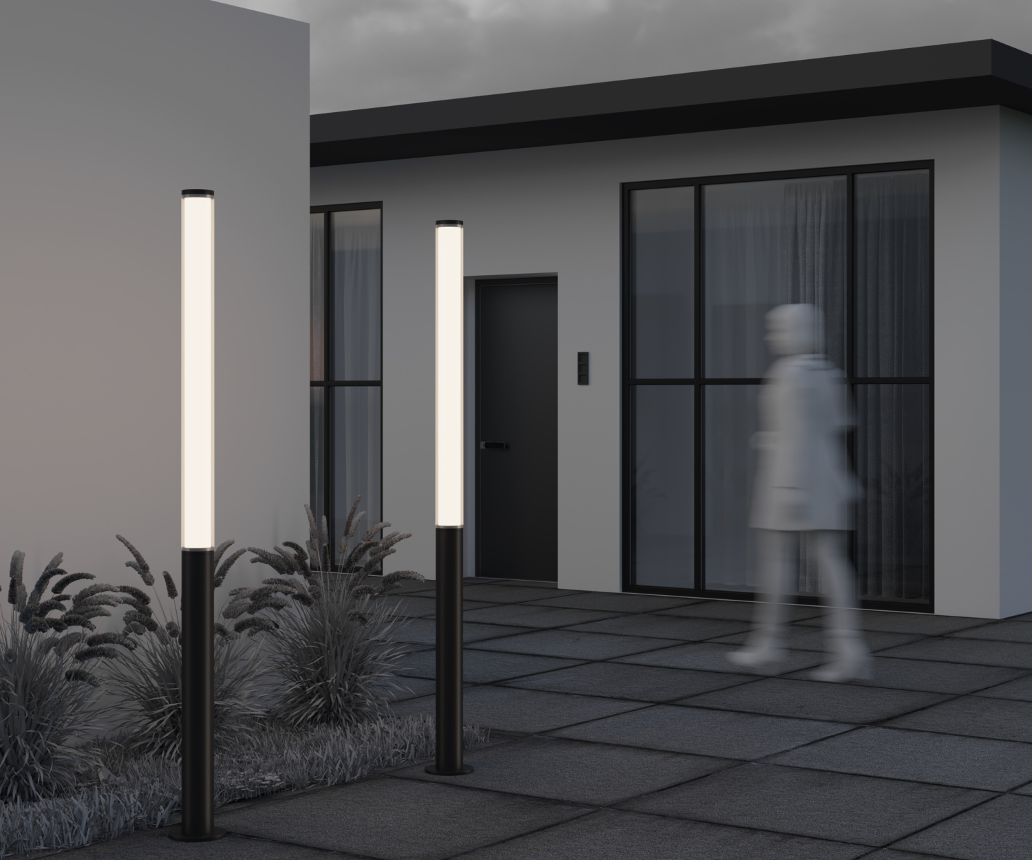 Maytoni Outdoor Ginza Садово-парковый светильник цвет: черный O041FL-L100B3K