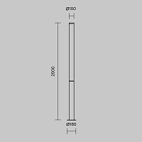 Maytoni Outdoor Ginza Садово-парковый светильник цвет: черный O041FL-L100B3K