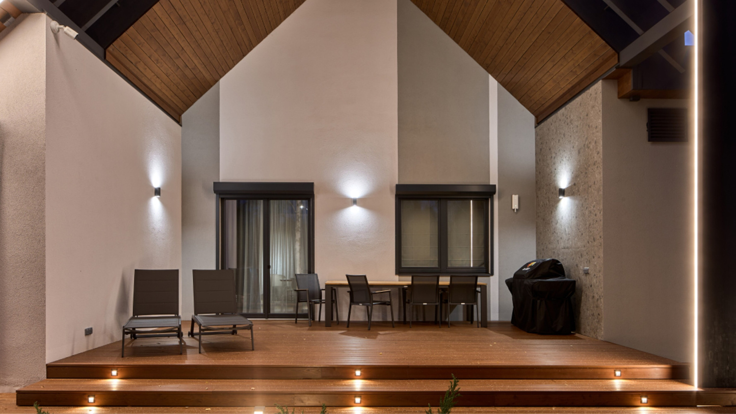 Maytoni Outdoor Arca Подсветка для лестниц цвет: черный O038-L3B