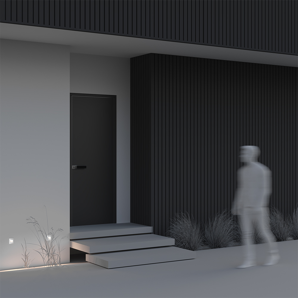 Maytoni Outdoor Arca Подсветка для лестниц цвет: белый O038-L3W