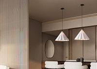 Freya Modern Felt Acoustic Подвесной светильник цвет: белый FR5479PL-01W