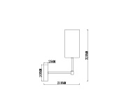 Freya Modern Agnes Настенный светильник (бра) цвет: хром FR5184WL-01CH