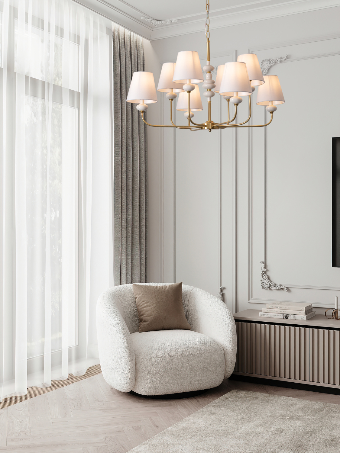 Freya Classic Evelyn Настенный светильник (бра) цвет: латунь FR2038WL-01BS