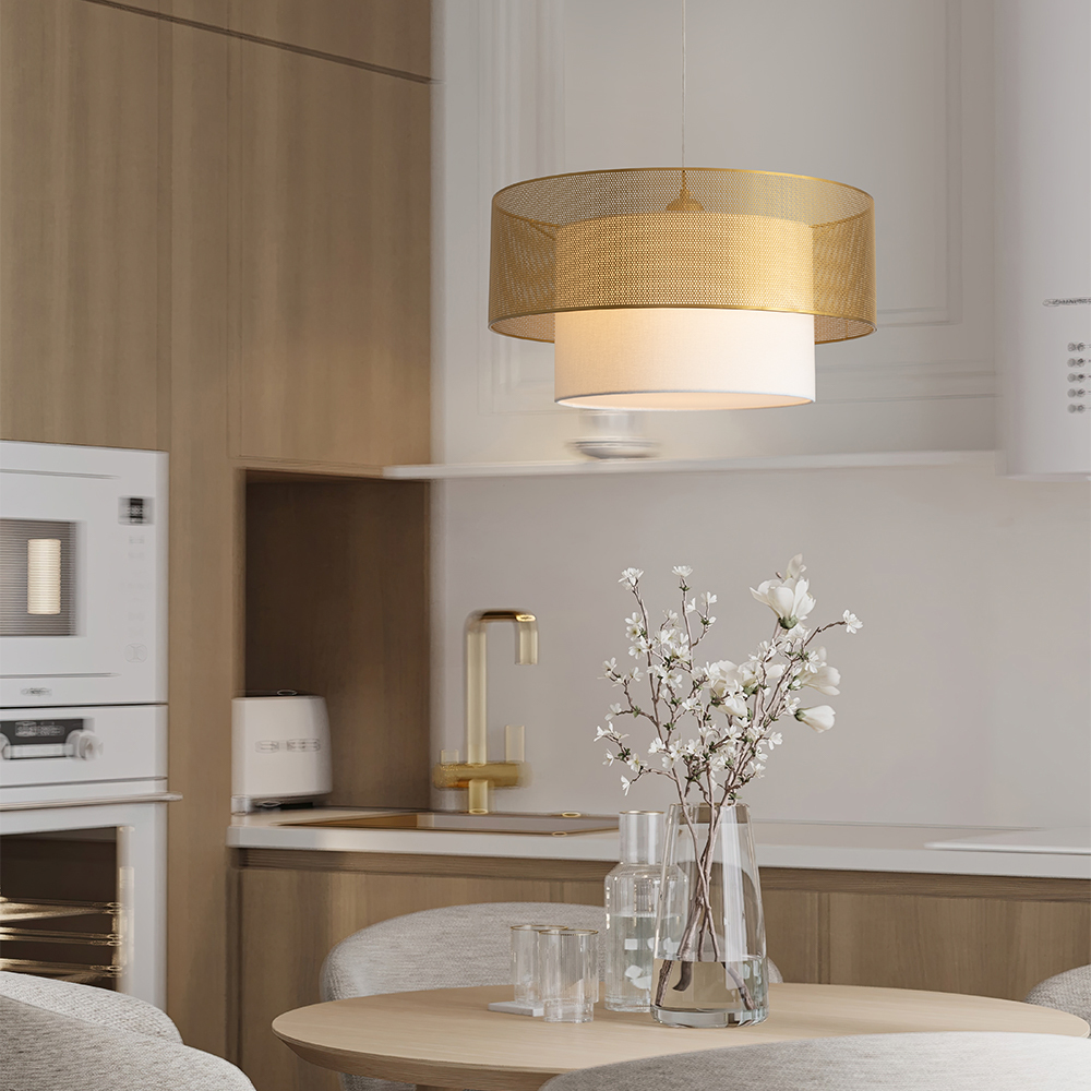 Freya Modern Lattice Подвесной светильник цвет: латунь FR5528PL-01BS