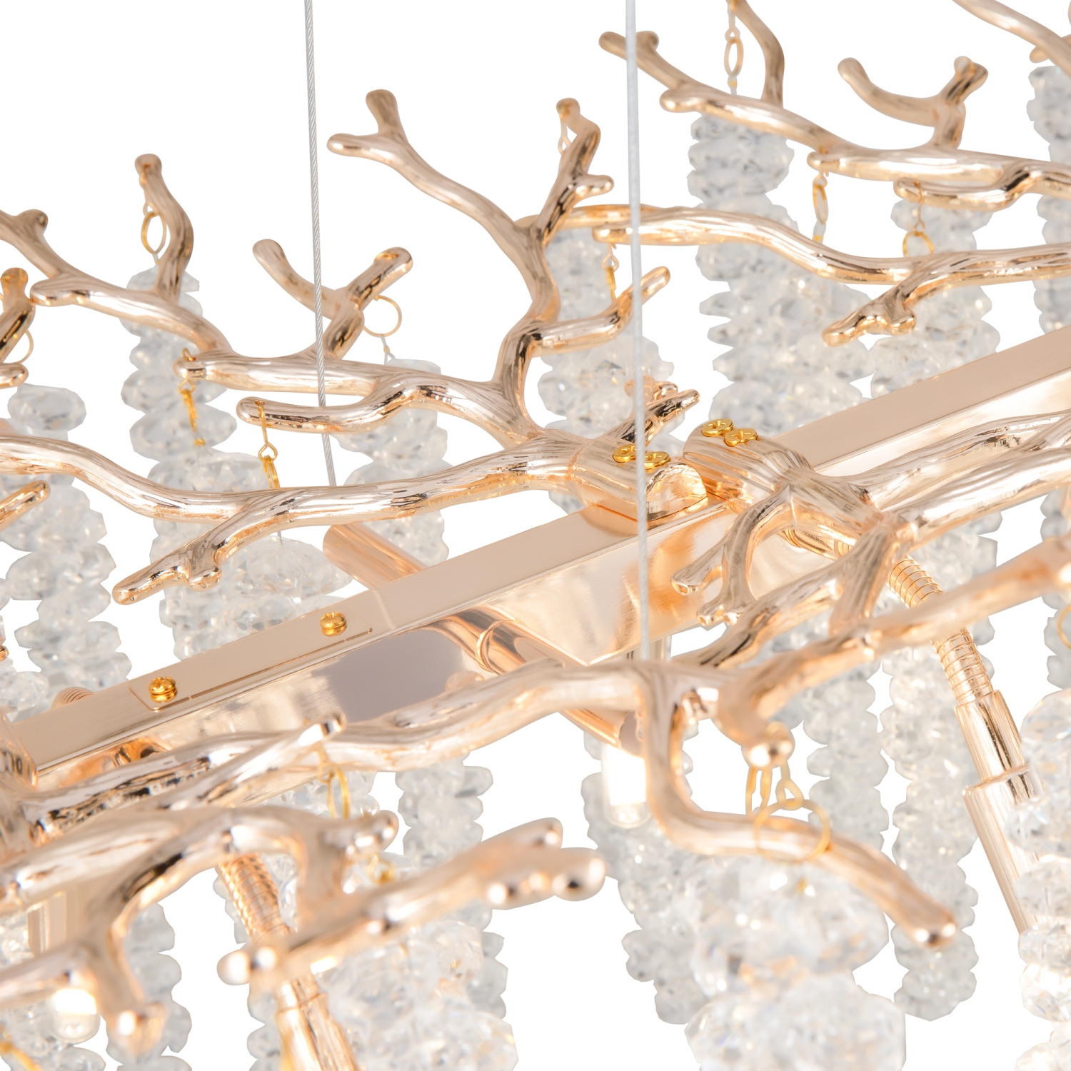 Freya Crystal Mineral Подвесной светильник цвет: золото FR1010PL-10G1