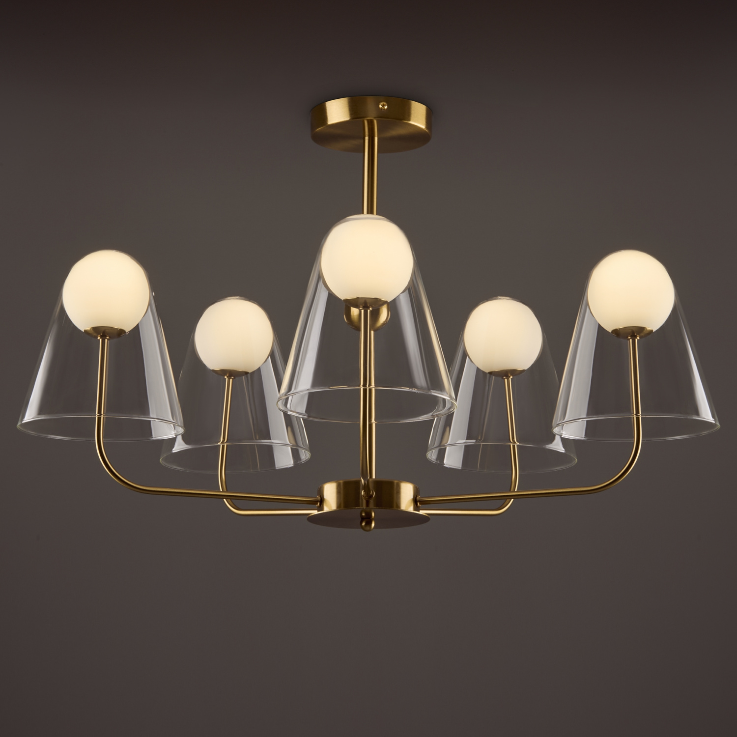 Freya Modern Doublety Подвесной светильник цвет: латунь FR5382PL-05BS