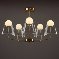 Freya Modern Doublety Подвесной светильник цвет: латунь FR5382PL-05BS