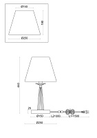 Freya Classic Osborn Настольный светильник цвет: латунь FR2027TL-01BS