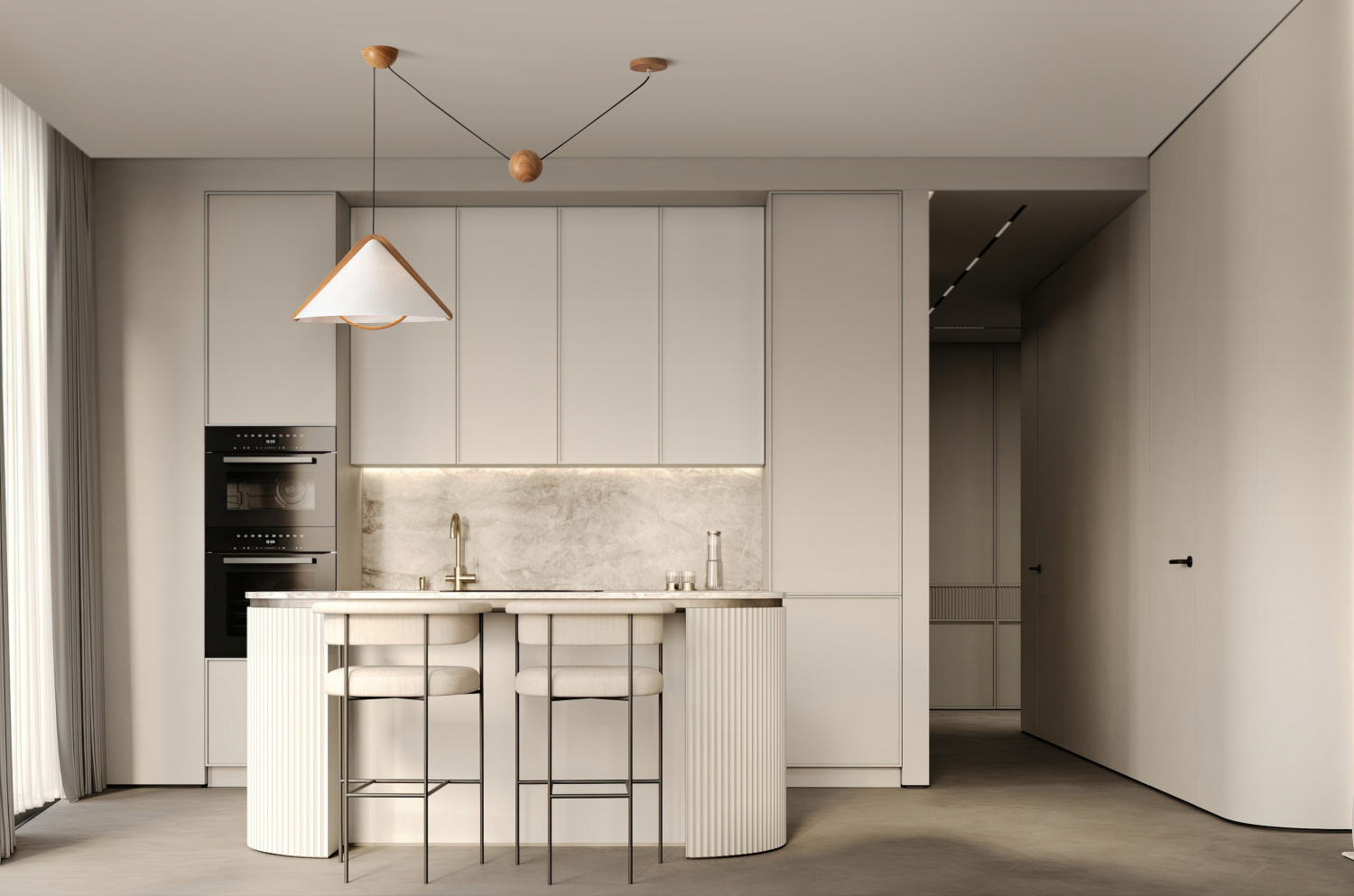 Freya Modern Umbra Потолочный светильник цвет: дерево FR5554CL-01T