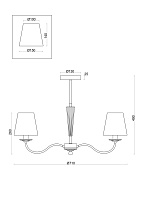 Freya Classic Osborn Люстра цвет: никель FR2027PL-03N